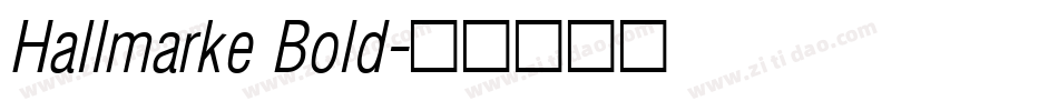 Hallmarke Bold字体转换